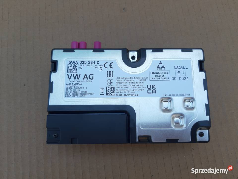 VW AUDI SEAT SKODA STEROWNIK MODUŁ USŁUG ONLINE Bieleń