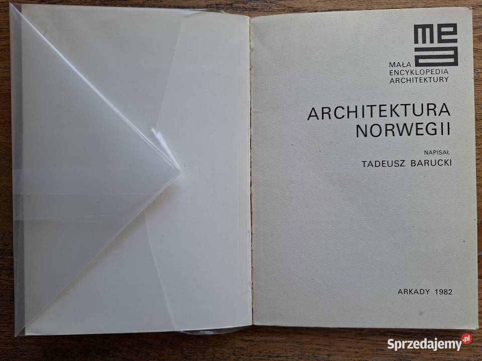 Architektura Norwegii Tadeusz Barucki Mapy i przewodniki małopolskie Kraków