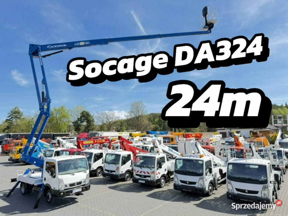 Nissan Cabstar Zwyżka Podnośnik Koszowy SOCAGE Widełki