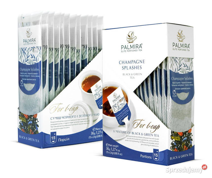 Palmira Champagne Splashes luksusowa herbata małopolskie Kraków
