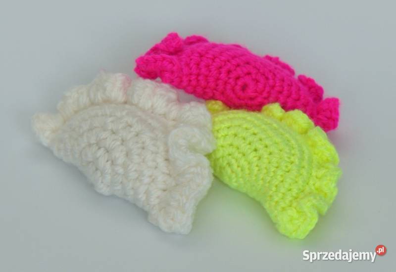 Pierogi szydełkowe polskie rękodzieło bawełna sprzedam