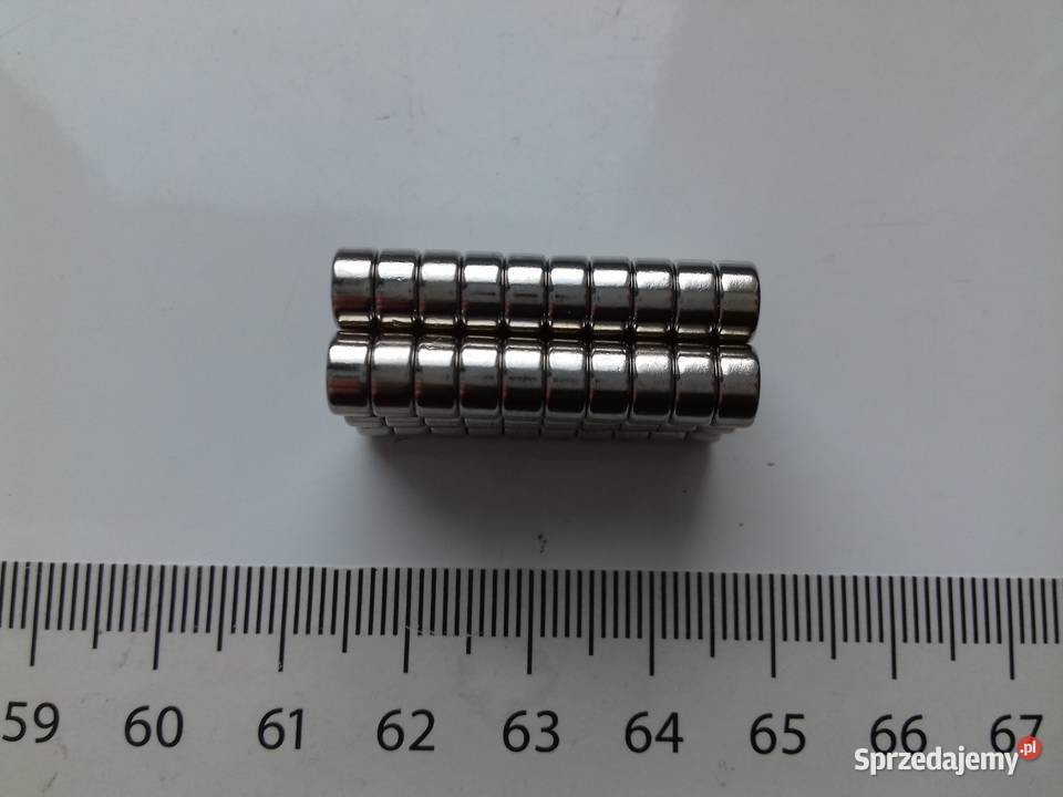 Magnes neodymowy okrągły mocny 6mm x 3mm sprzedam