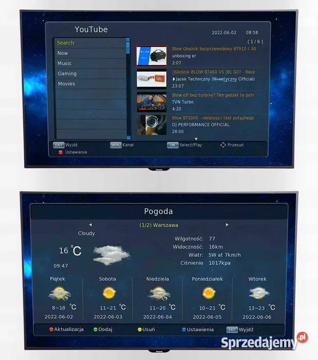 Dekoder DVBT2 TV Naziemnej H265 HEVC Nowy Warszawa