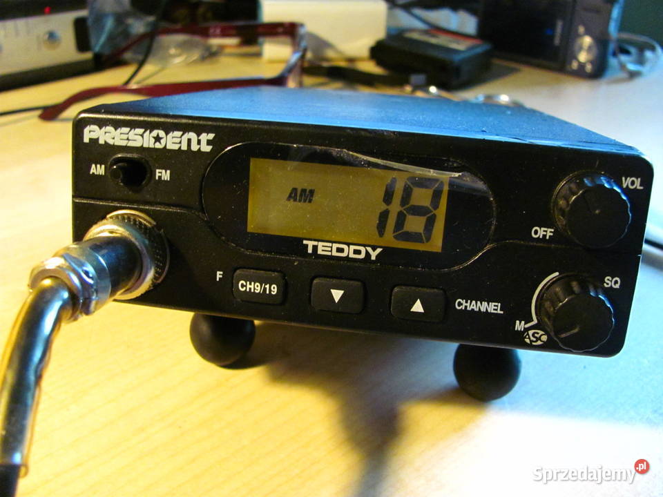 Radio CB President Teddy z mikrofonem Łódź