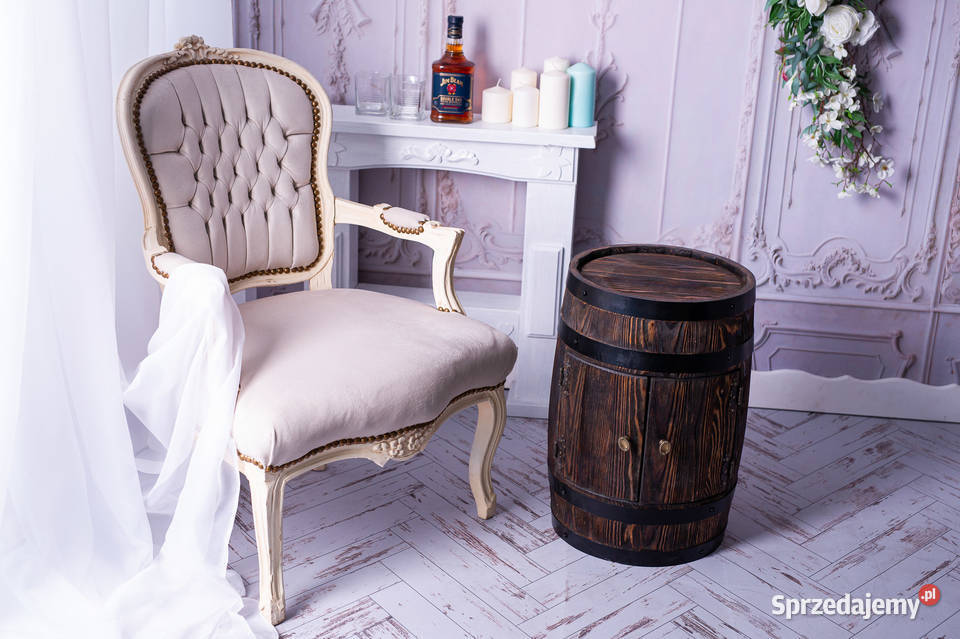 Barek drewniany beczka drewniana szafka drewno Warszawa