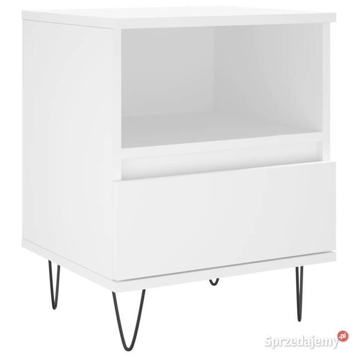 Szafka nocna biała 40x35x50 materiał mazowieckie