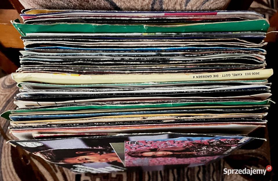 Zestaw płyt winylowych 12 i 7 Około 100 sztuk Ząbkowice Śląskie