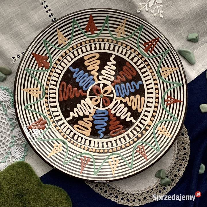 Talerz naścienny Pozdisovska Keramika Słowacja Myszków