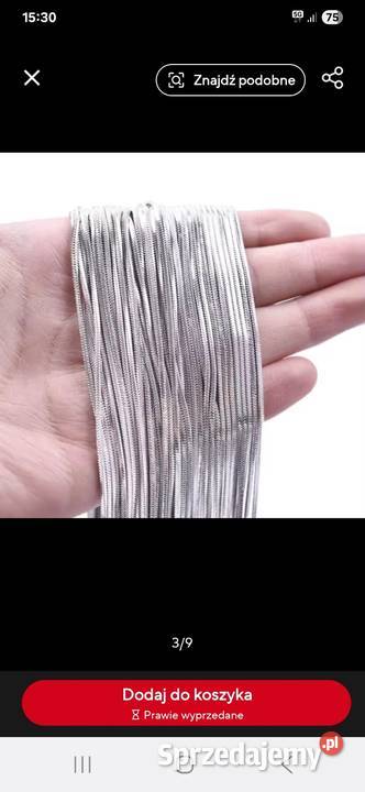 Naszyjnik stal 316L tzw chirurgiczna mazowieckie Warszawa