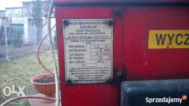Kocioł stalowy wodny na co Piece i kominki