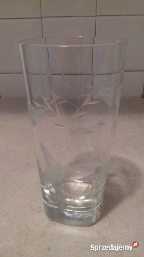 Szklanki wysokie kryształowe Vintage do Kraków