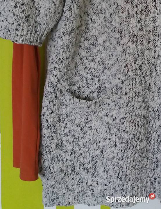 XL48 Tunika zastępująca sweter materiał boucla Wkładane przez głowę