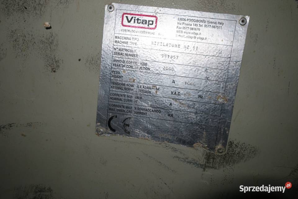 Frezarka do obrzezy Vitap RIFILATORE RC91 Lidzbark Warmiński