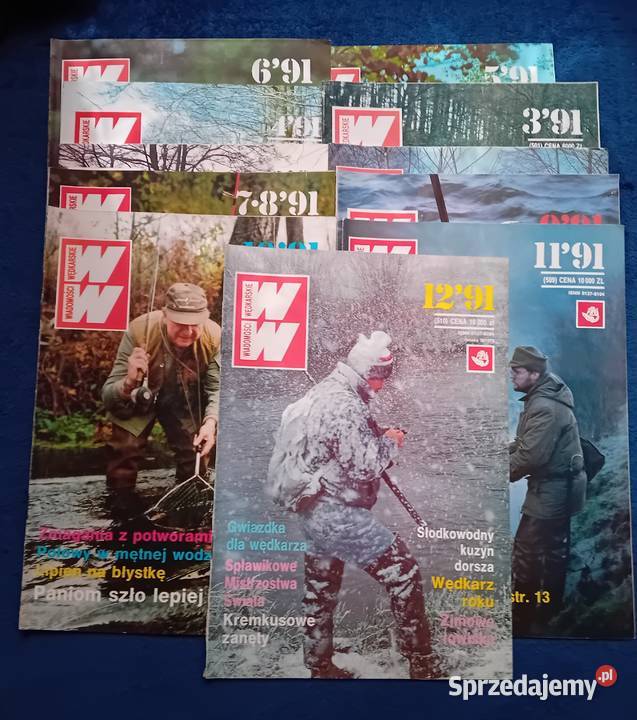 Miesięcznik Wiadomości Wędkarskie rocznik 1991 Koźminek