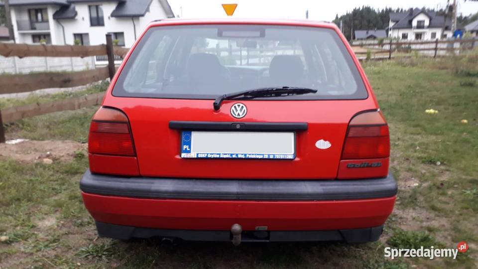 VolksWagen Golf 3 18 LPG HAK manualna łódzkie Działoszyn
