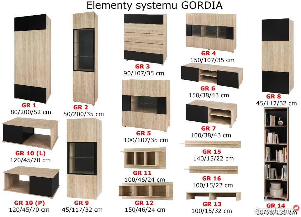 Zestaw mebli GORDIA Meble na wysoki połysk Poznań
