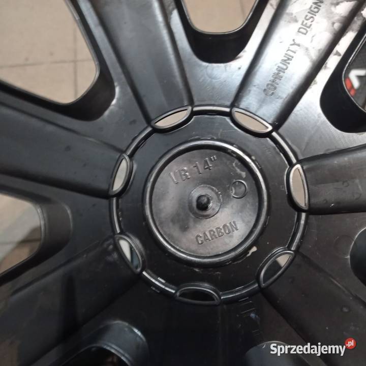 KOŁPAKI VR Carbon Black 14 ALU x 4 Górecki zachodniopomorskie Kamień Pomorski
