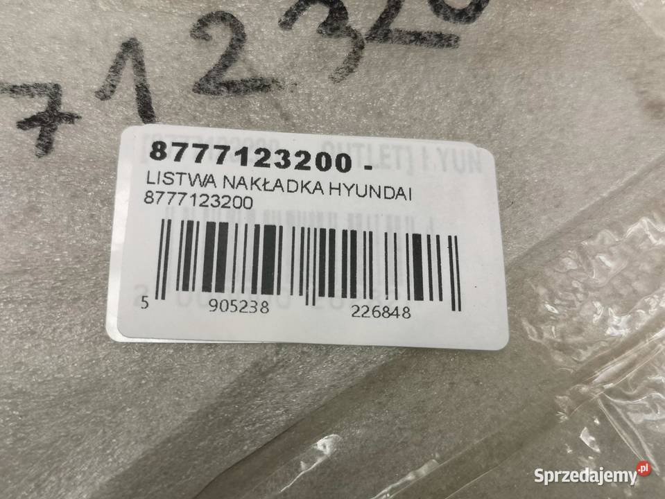 NAKŁADKA BŁOTNIKA LEWY PRZÓD HYUNDAI SCOUPE