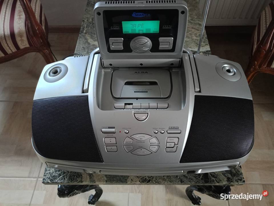 Radiomagnetofon z CD ALBA Boombox Drawski Młyn