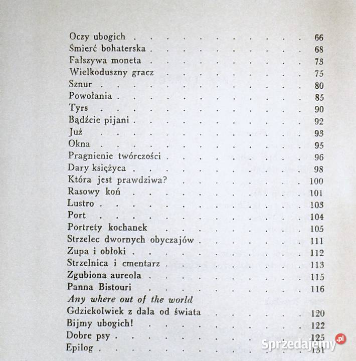 Paryski spleen Charles Baudelaire Pozostałe Chełm