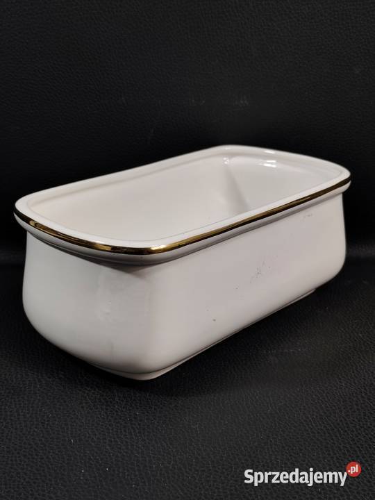 Ceramiczna osłonka kaktusiarka vintage lata 6070 Poddębice