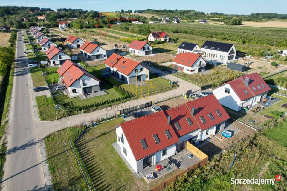 Nowoczesny bliźniak 1189 m 5M Pompa ciepła Wisznia Mała