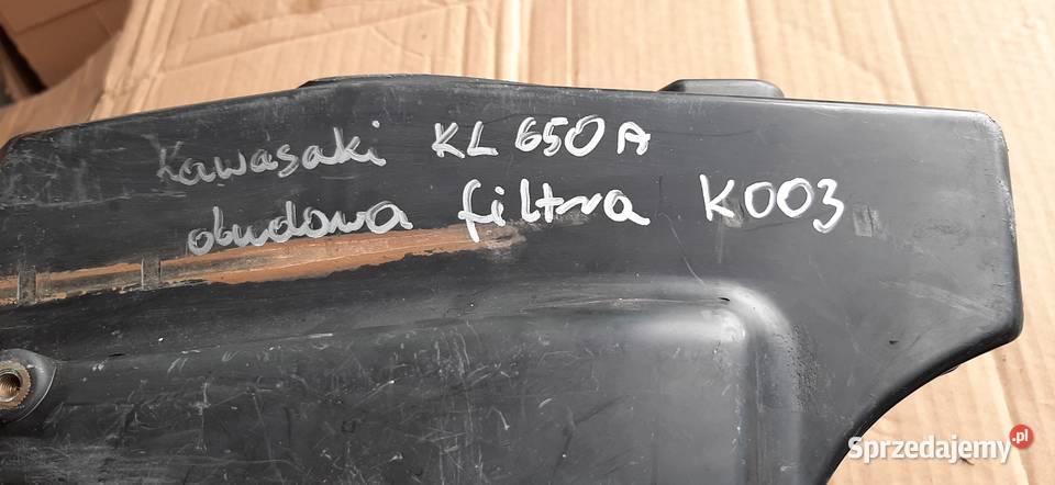 Kawasaki KLR 650 A obudowa filtra powietrza Warszawa sprzedam