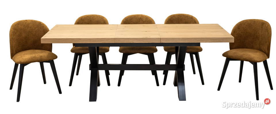 Stół Loftowy CARTEL 160200x90 6 krzeseł Stoły z krzesłami Rzeszów sprzedam