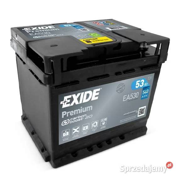 Akumulator Exide Premium 53Ah 540A EA530 PRAWY kujawsko-pomorskie Toruń