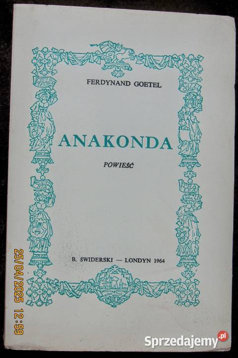 Pierwodruk jednej z ostatnich powieści FGOETELA literatura piękna - proza polska Bychawka Trzecia