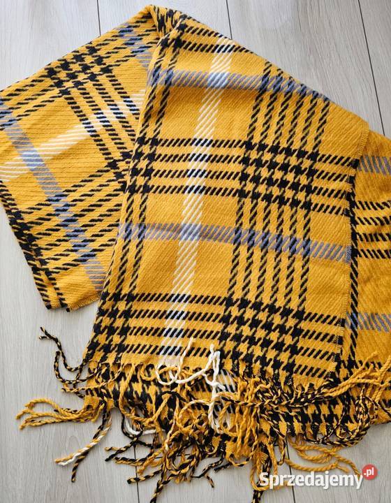 Szalik krata musztardowy Kraków