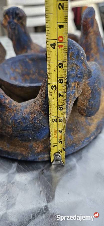 Stare metalowe zabytkowe poidełko ptaków Budki lęgowe i karniki Barlinek sprzedam