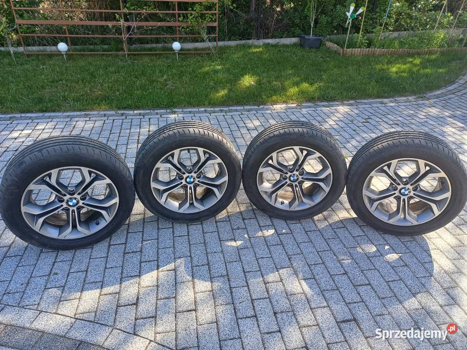 Alufelgi BMW z oponami letnimi i czujnikami Samochodowe Trojanowice