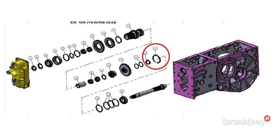 Pierścień segera 45 Mitsubishi VST MT180222270 podkarpackie
