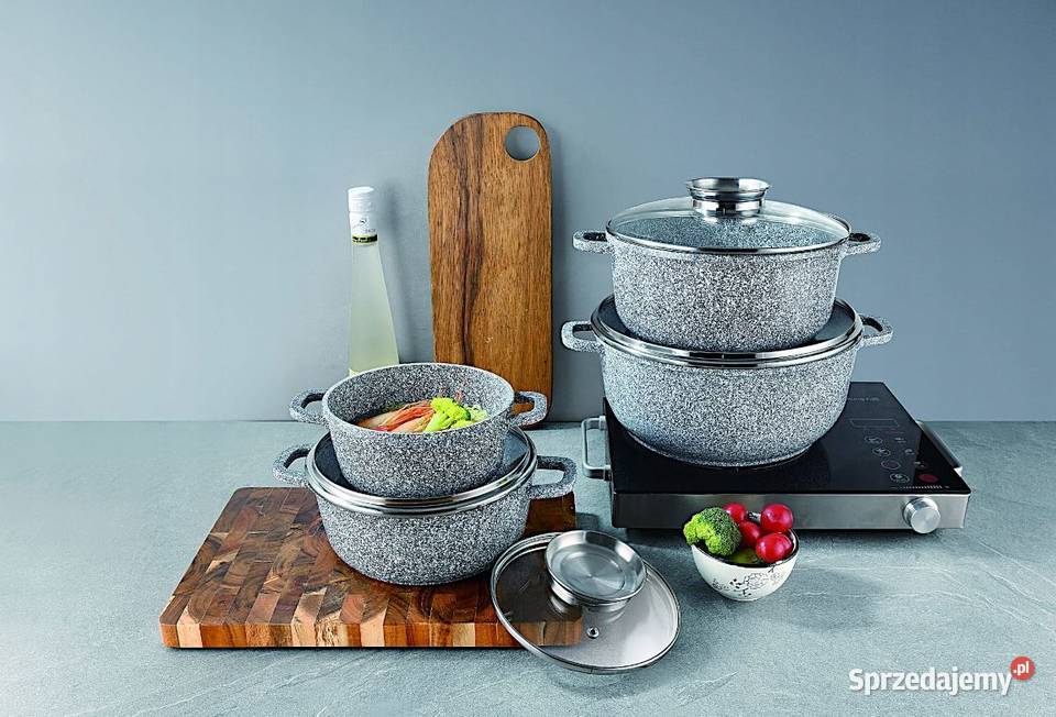 209 Garnki marmurkowe Klonberg szare i czarne czarny Zabrze