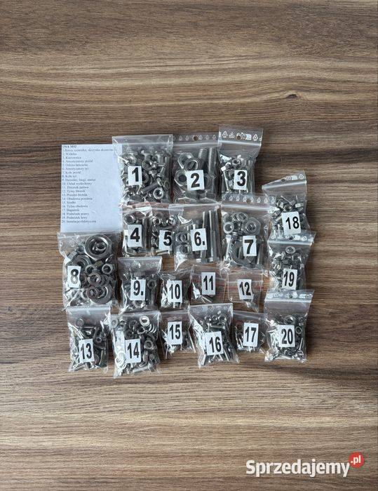 NOWY KOMPLET ŚRUB ŚRUBY NIERDZEWNE OSA M52 Pozostałe Bielsko-Biała