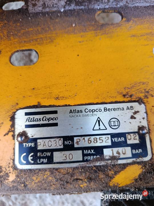 Agregat hydrauliczny atlas copco małopolskie Miechów