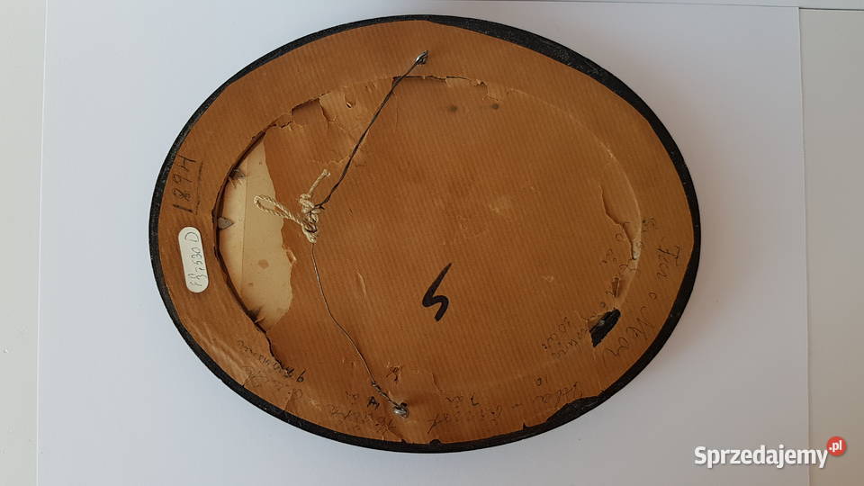 Stara drewniana owalna ramka na zdjęcia przełom śląskie Dąbrowa Górnicza