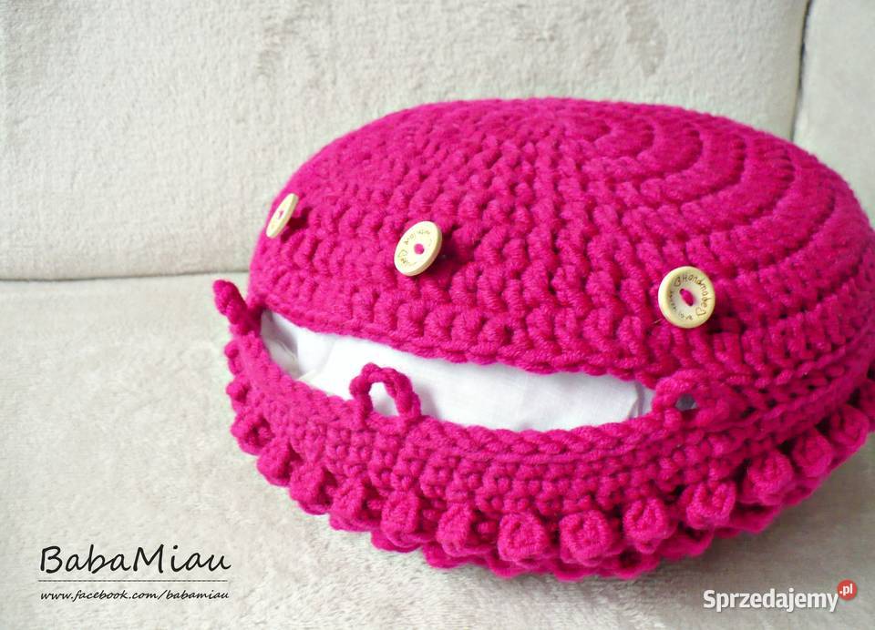 Poduszka okrągła Bubble handmade Bydgoszcz