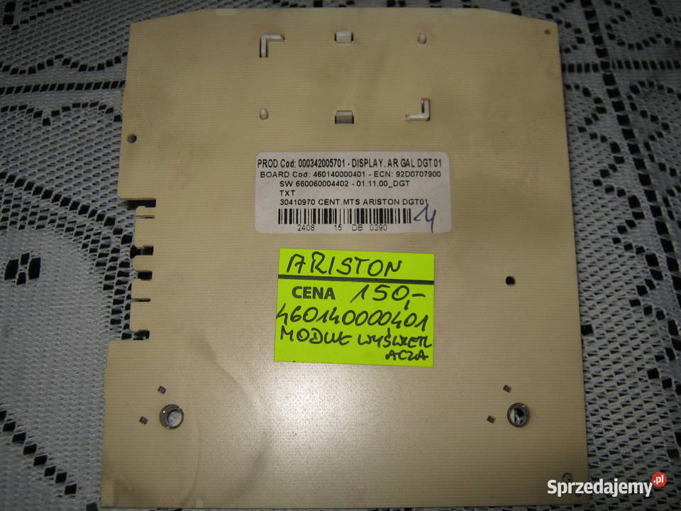 ARISTON 460140000401 MODUŁ WYSWIETLACZA