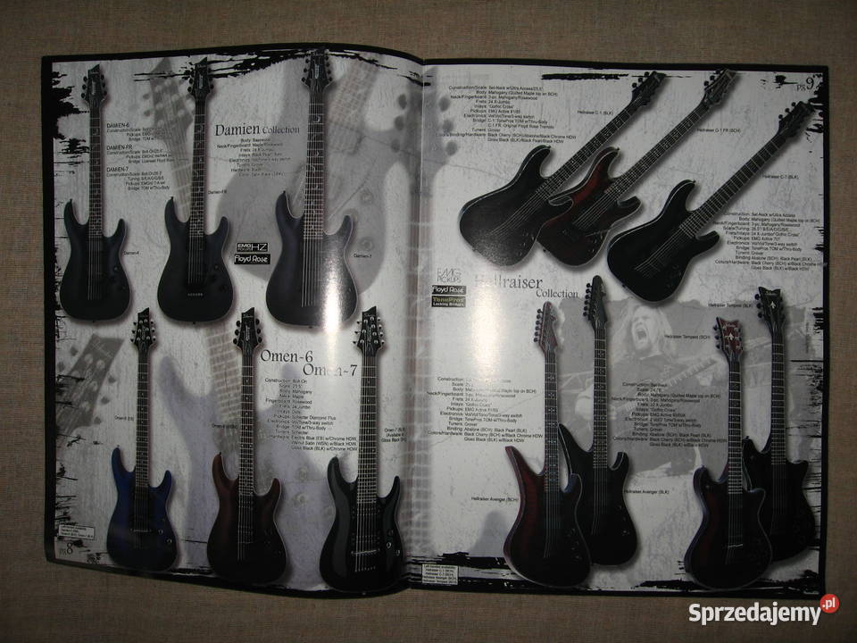 Schecter 2007 guitar catalog katalog gitar