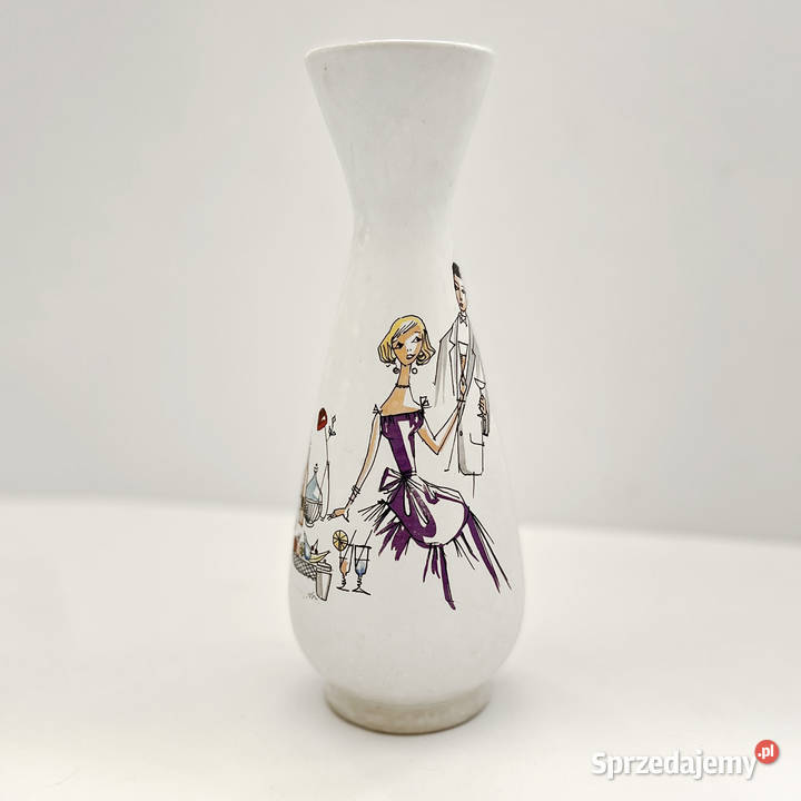 Ciekawy wazon ceramiczny Bay Keramik Niemcy lata mazowieckie sprzedam