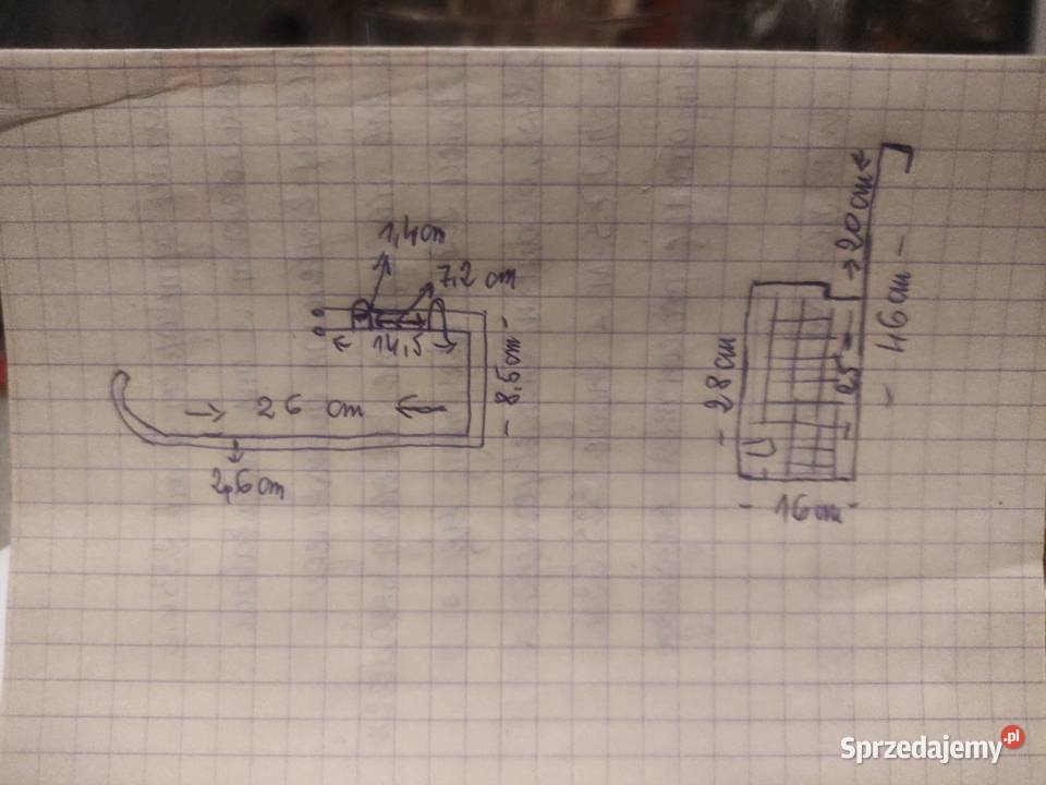 Wiszący duży koszyk łazienkowy plus wieszak Łódź