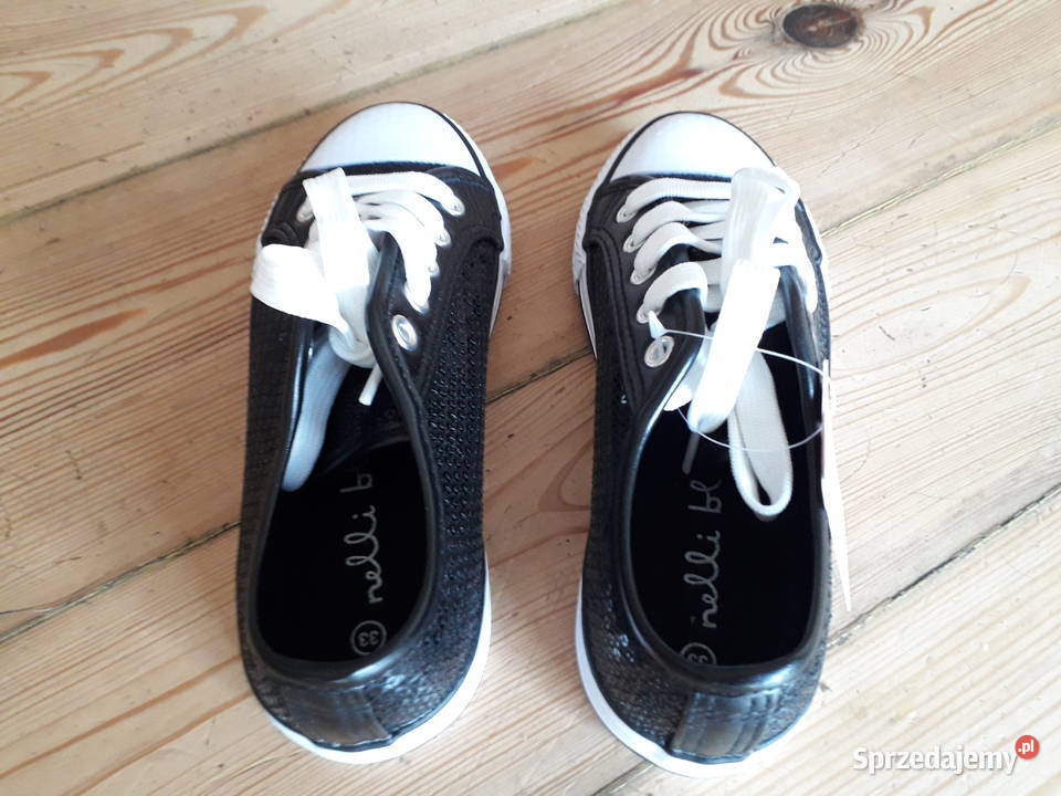 Nowe markowe super trampki z cekinami Konin