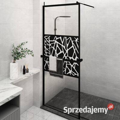 Ścianka prysznicowa z półką czarna 80x195 ESG i Warszawa sprzedam