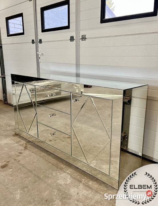 Lustrzana komoda w stylu Glamour LUSTRZANE ROMBY Warszawa