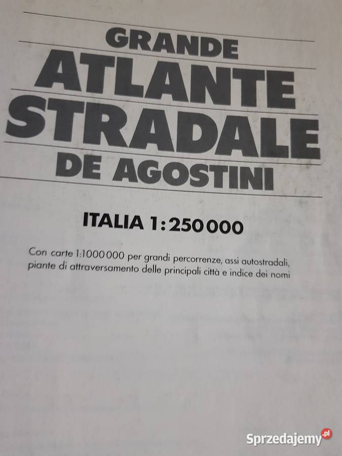grande atlante stradale deagostini de agostini świętokrzyskie Kielce sprzedam