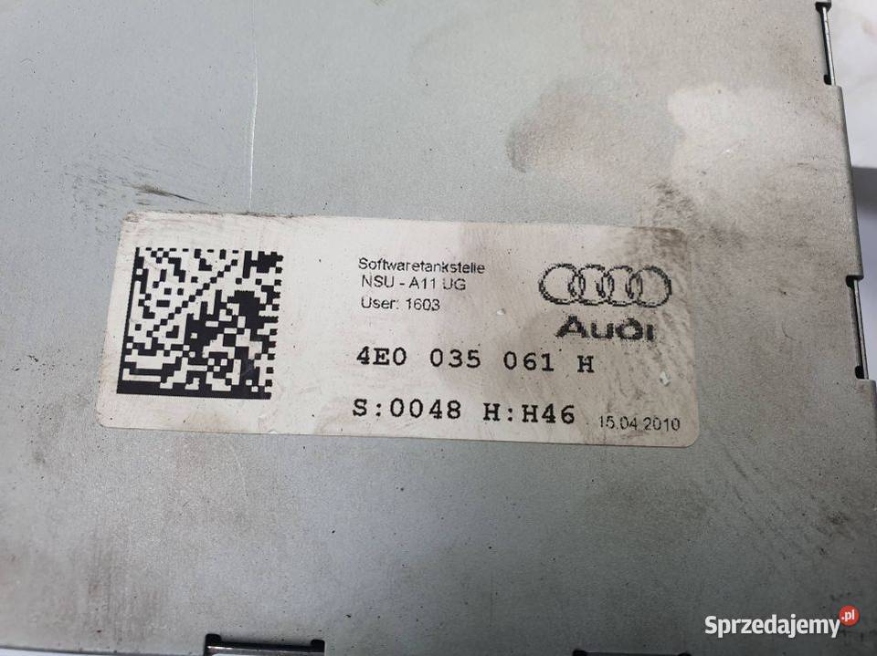 RADIO AUDI A8 D4 4E0035061G Lipno sprzedam