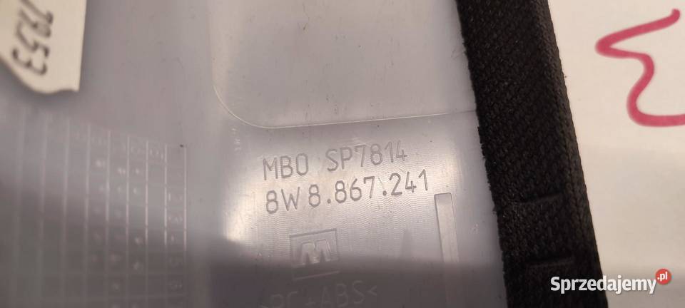 AUDI A5 8W OSŁONA SŁUPKA LEWA 8W8867241