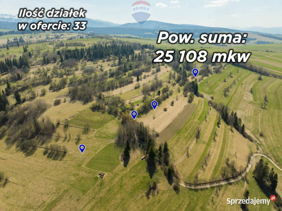 DZIAŁKI ROLNE I LEŚNE W CHOCHOŁOWIE 8m